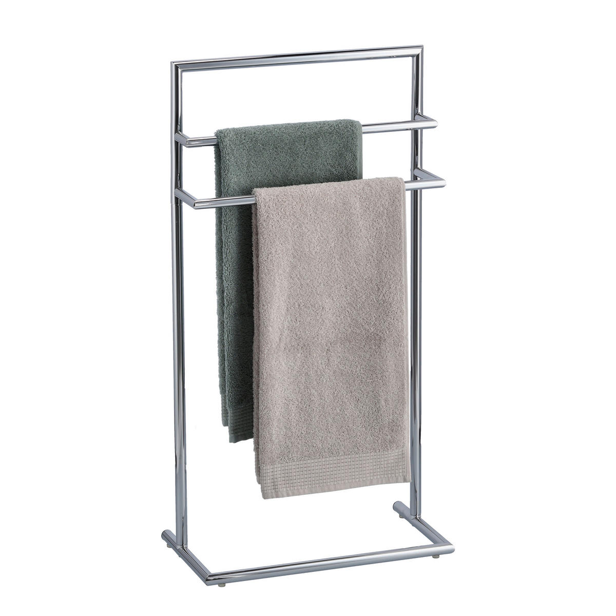 Handtuchständer silber Metall B/H/L: ca. 23x83x43 cm Handtuchständer - silber (43,00/23,00/83,00cm) - Zeller