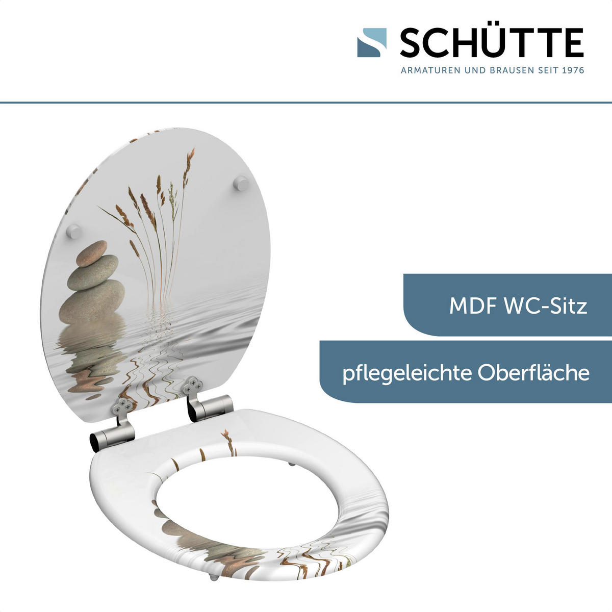 WC-Sitz BALANCE MDF B/H/T: ca. 43,5x5,5x37,5 cm BALANCE - (43,50/5,50/37,50cm) - SCHÜTTE