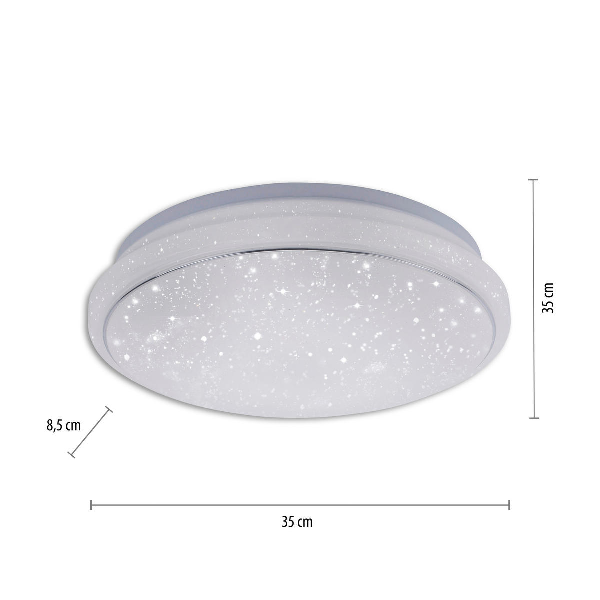 Just Light LED-Deckenleuchte JUPI 14742-16 weiß Kunststoff H/D: ca. 8,5x35 cm 1 Brennstellen LOLAsmart-JUPI - weiß (35,00/8,50cm) - Just Light