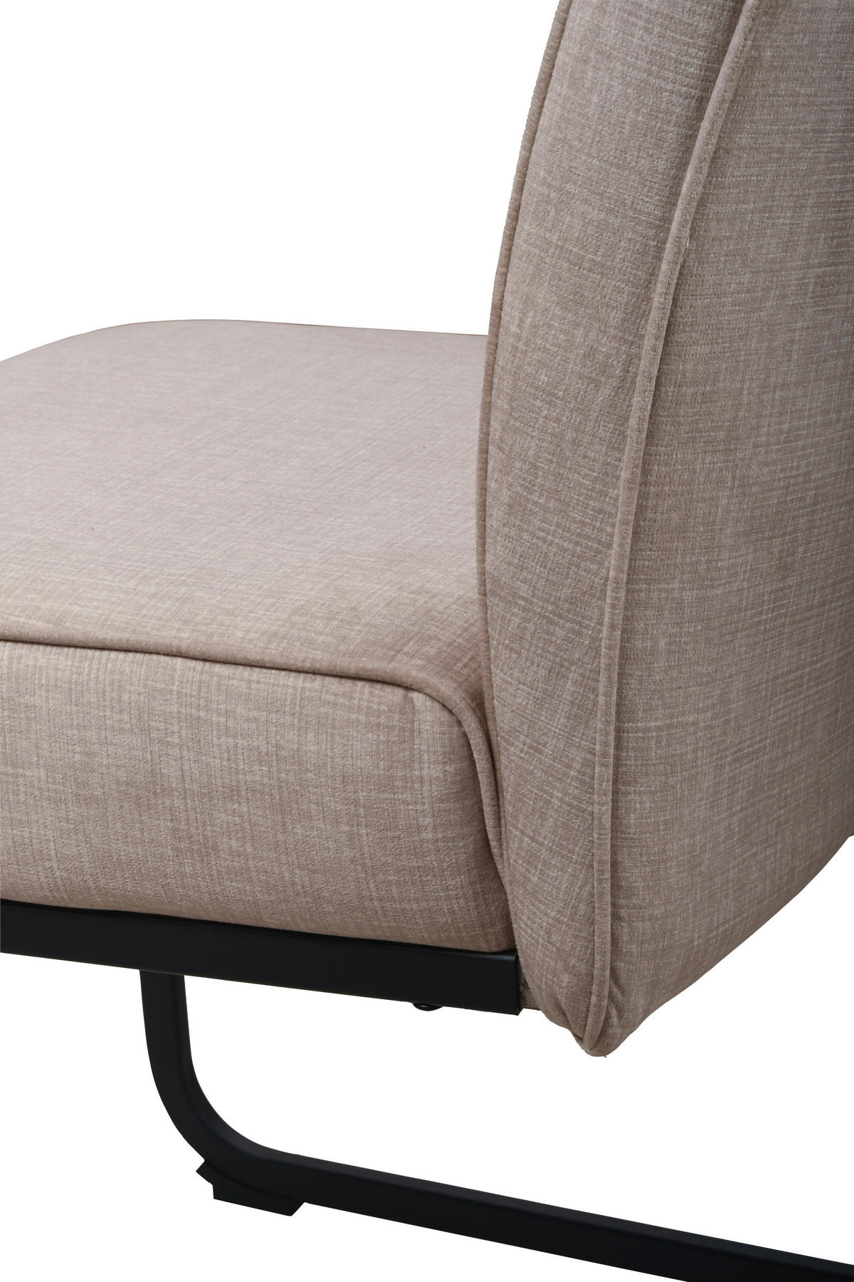 Schwingstuhl Canberra Cappuccino schwarz Samtoptik Metall B/H/T: ca. 63x92x49 cm Canberra - schwarz/Cappuccino (63,00/92,00/49,00cm)