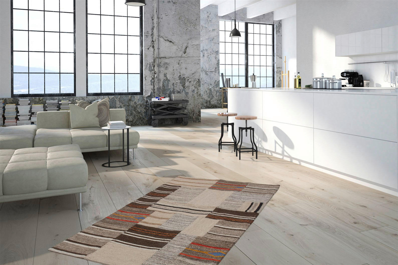 Kayoom Kurzflorteppich Radical 220 creme B/L: ca. 80x150 cm Radical 220 - creme (80,00/150,00cm) - Kayoom