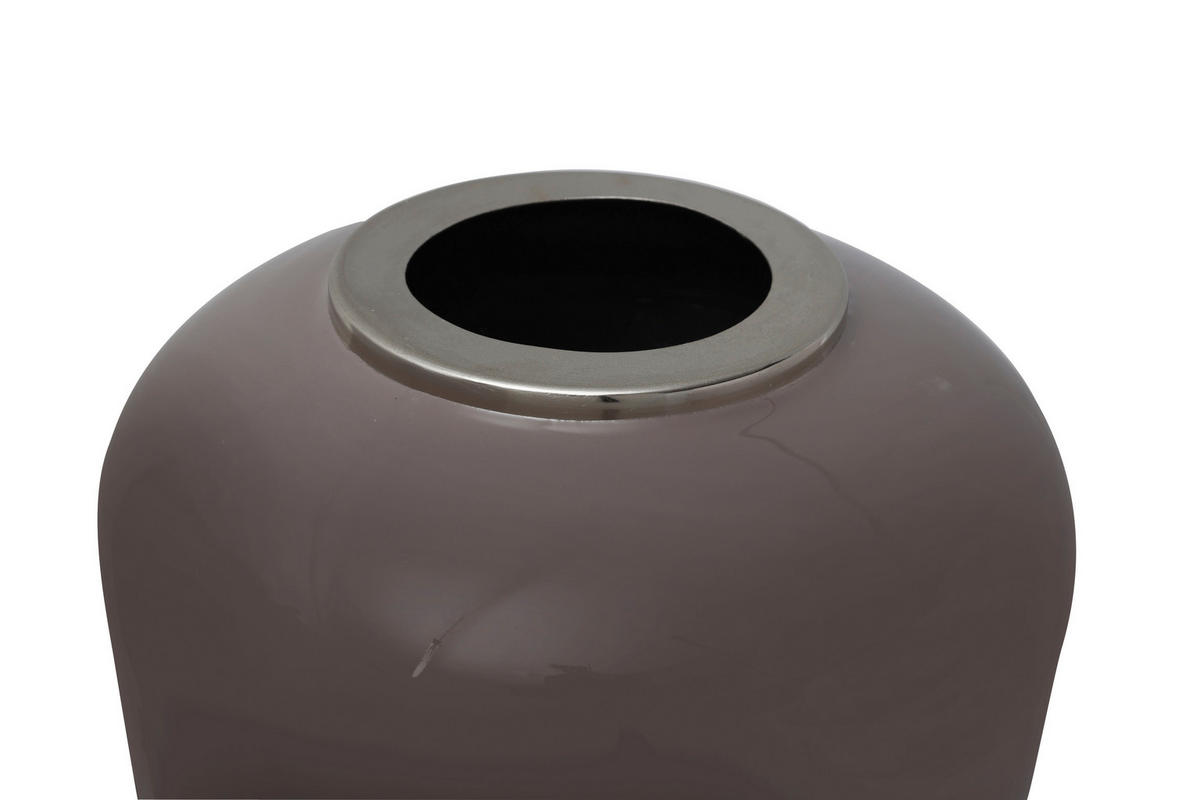 360Living Bodenvase Art Deco 190 grau Eisen B/H/T: ca. 30x91x30 cm Art Deco 190 - silber/grau (30,00/91,00/30,00cm) - 360Living