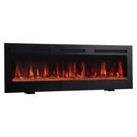 KAMINIO Elektrischer-Kamin MARLON schwarz Metall B/H/T: ca. 127x46,6x11,9 cm ca. 1800 W MARLON - schwarz (127,00/46,60/11,90cm) - KAMINIO