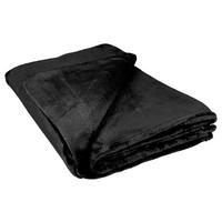 Flanelldecke Flanelldecke_Justus schwarz - schwarz (140,00/200,00cm)