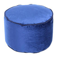 360 Living Hocker Taj Mahal 100 blau H/D: ca. 32x47 cm Taj Mahal 100 - blau (47,00/32,00cm) - 360 Living