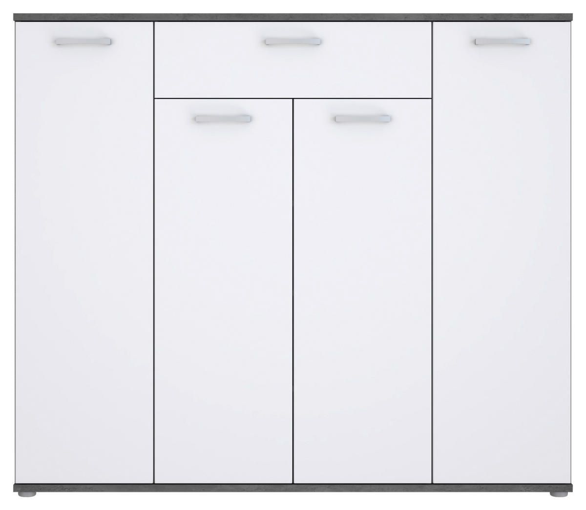 Kommode  Beton dunkel Optik weiß B/H/T: ca. 139x121x35 cm Rypsyma_Kommode RPSK341-C592 - Beton/weiß (139,00/121,00/35,00cm)