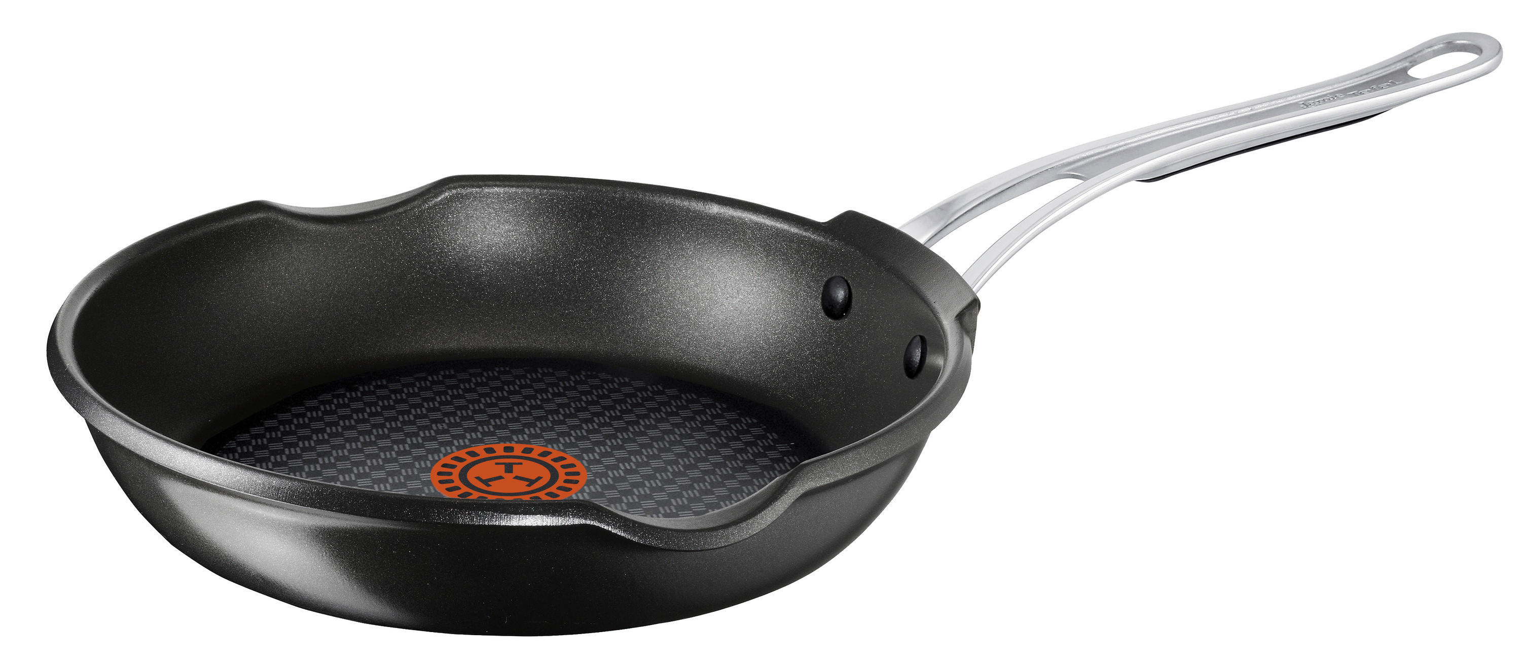Tefal Bratpfanne Jamie Oliver silber Edelstahl B/H/L: ca. 24x6x24 cm Jamie Oliver - schwarz/silber (24,00/24,00/6,00cm) - Tefal