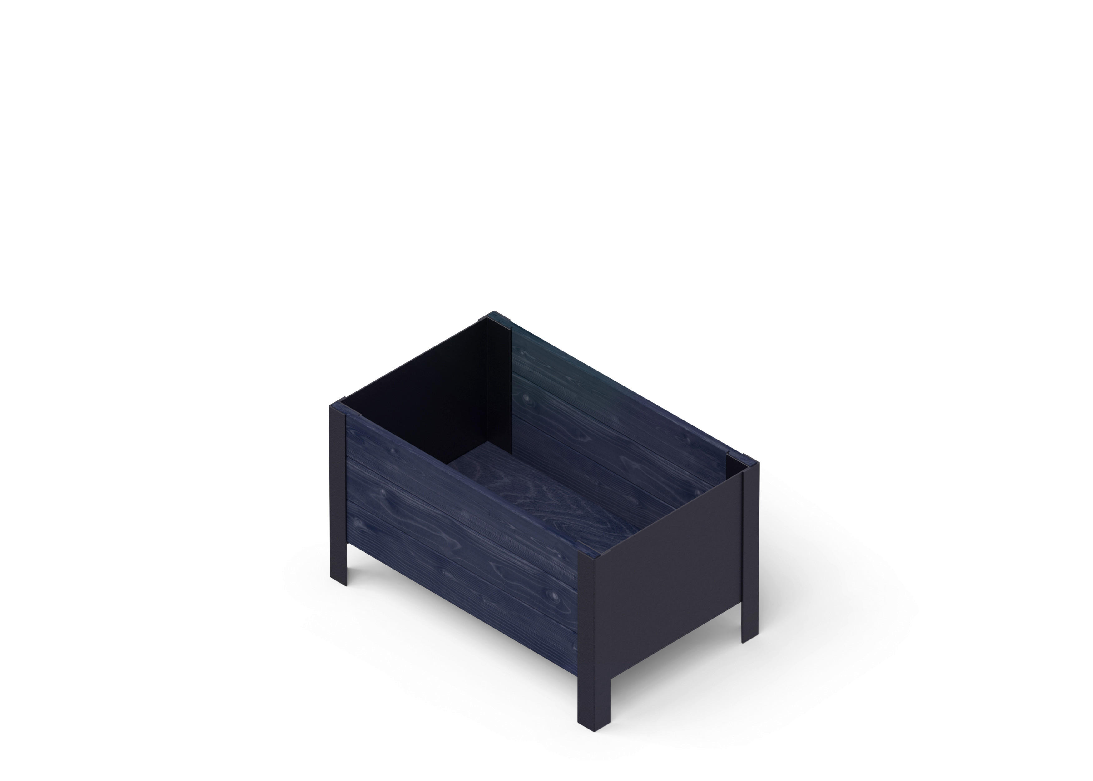 UPYARD Hochbeet MODERN schwarz Holz B/H/L: ca. 36x32x58 cm MODERN - schwarz (58,00/36,00/32,00cm) - UPYARD