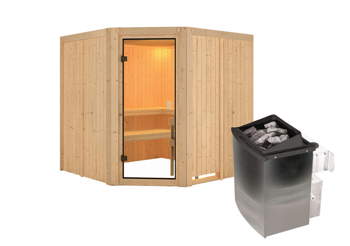 Karibu Sauna Ano Eck B/H/T: ca. 196x198x196 cm Ano Eck - (196,00/198,00/196,00cm) - Karibu