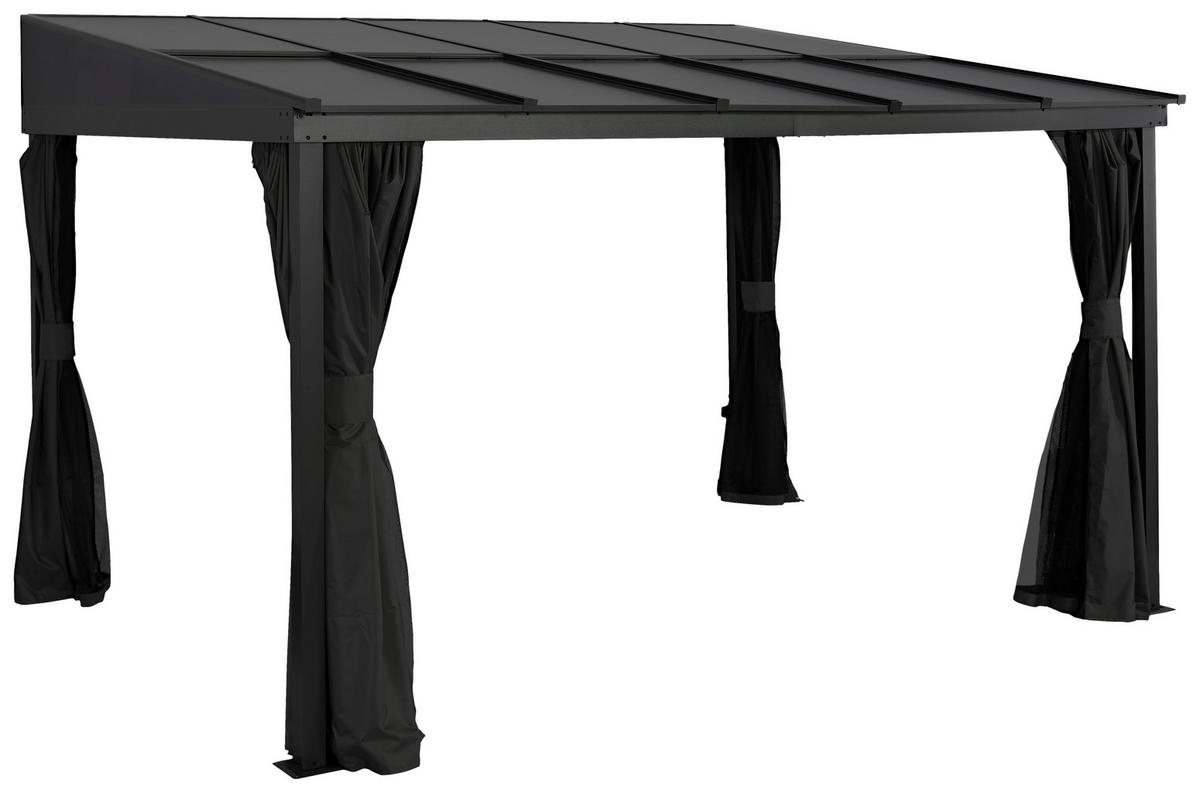 Sojag Terrassenüberdachung St. Barth anthrazit Aluminium B/H/T: ca. 424x240x296 cm St. Barth - anthrazit (424,00/240,00/296,00cm) - Sojag