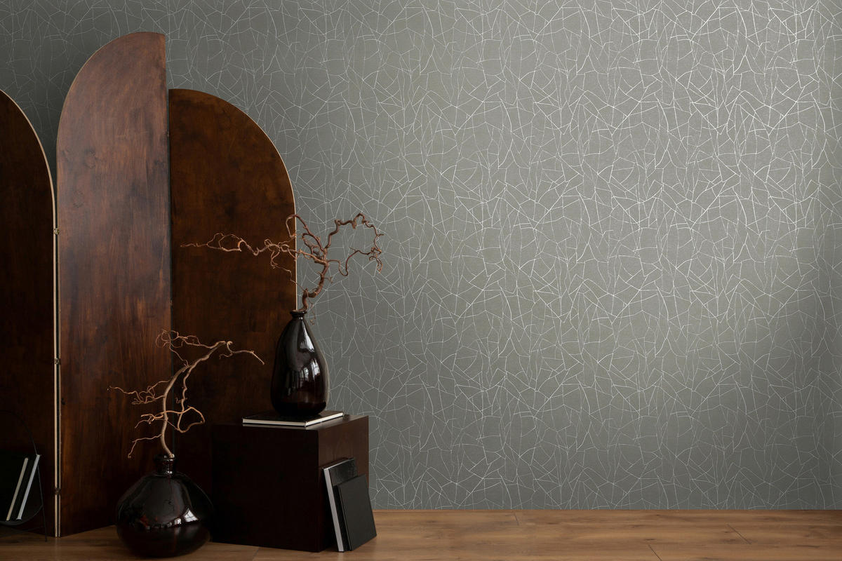 A.S.Création Vliestapete grau weiß B/H/D: ca. 53x1005x9,7 cm Vliestapete - weiß/grau (9,70/1005,00cm) - A.S.Creation