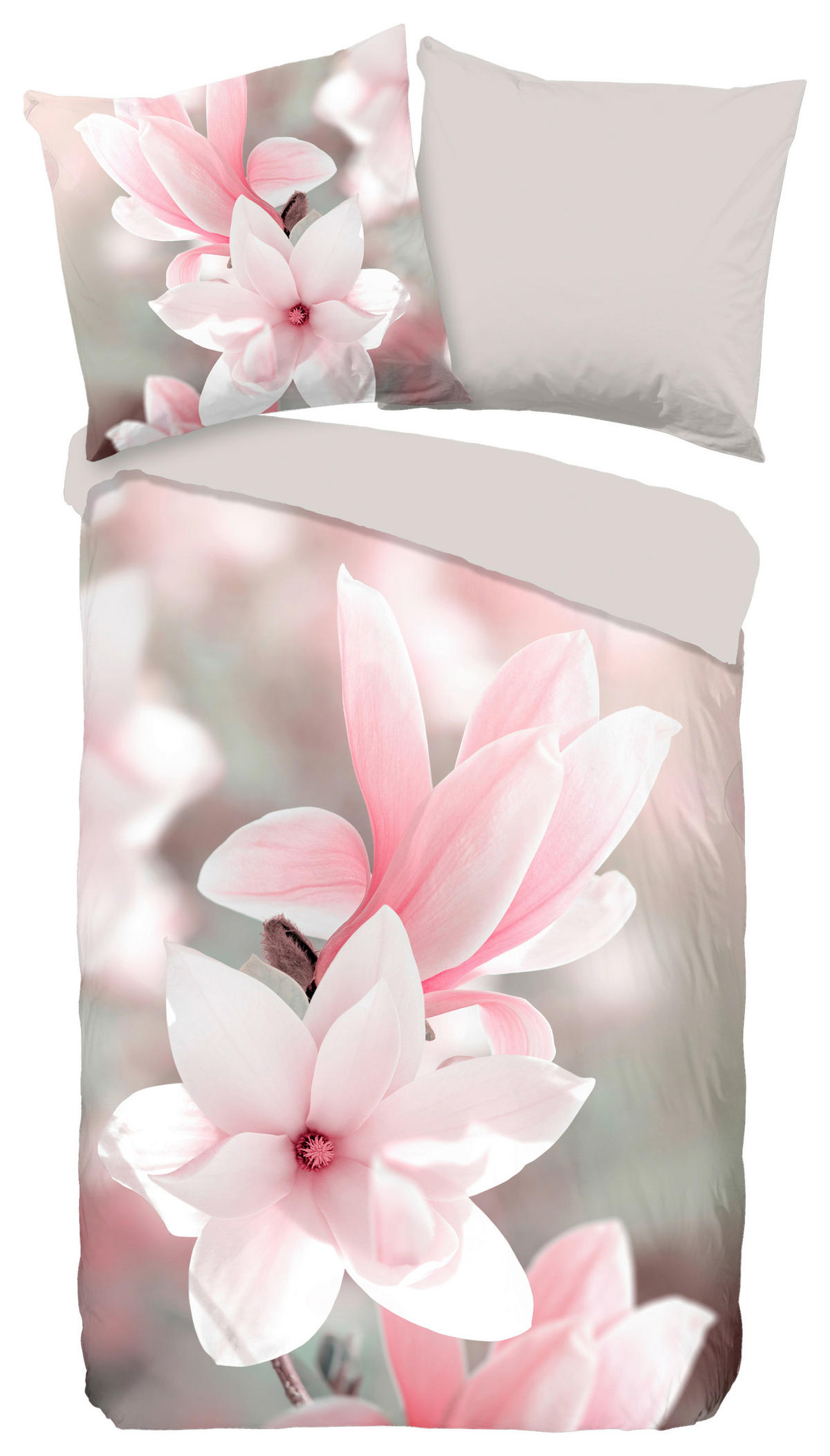 Bettwäsche Magna pink Polyester B/L: ca. 135x200 cm Magna - pink (135,00/200,00cm) - Pure