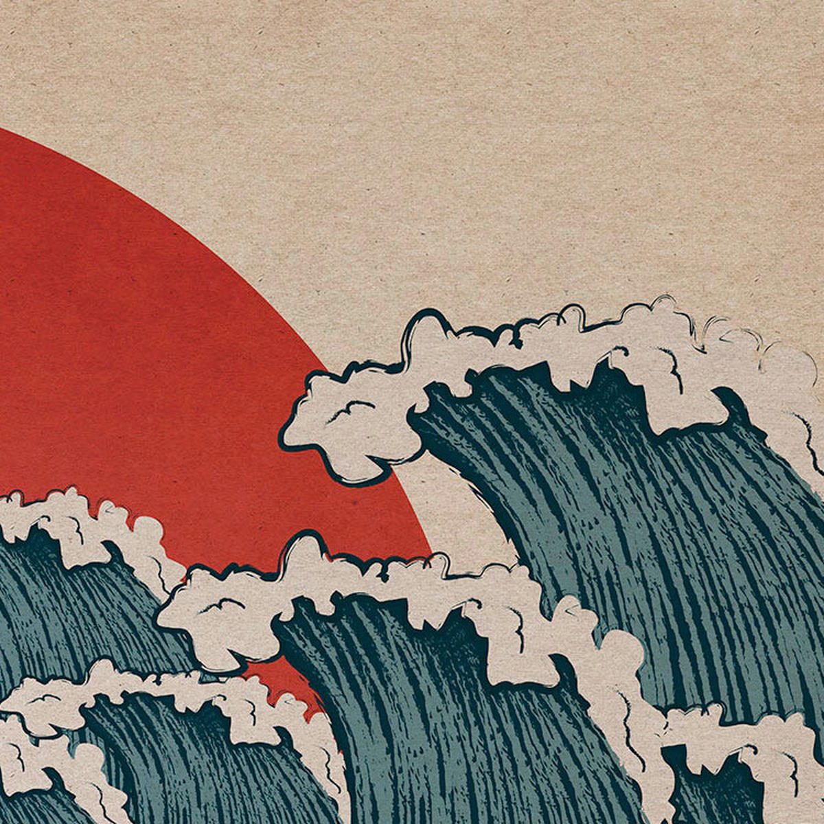 Komar Fototapete Nami B/L: ca. 300x280 cm Nami - (300,00/280,00cm) - Komar