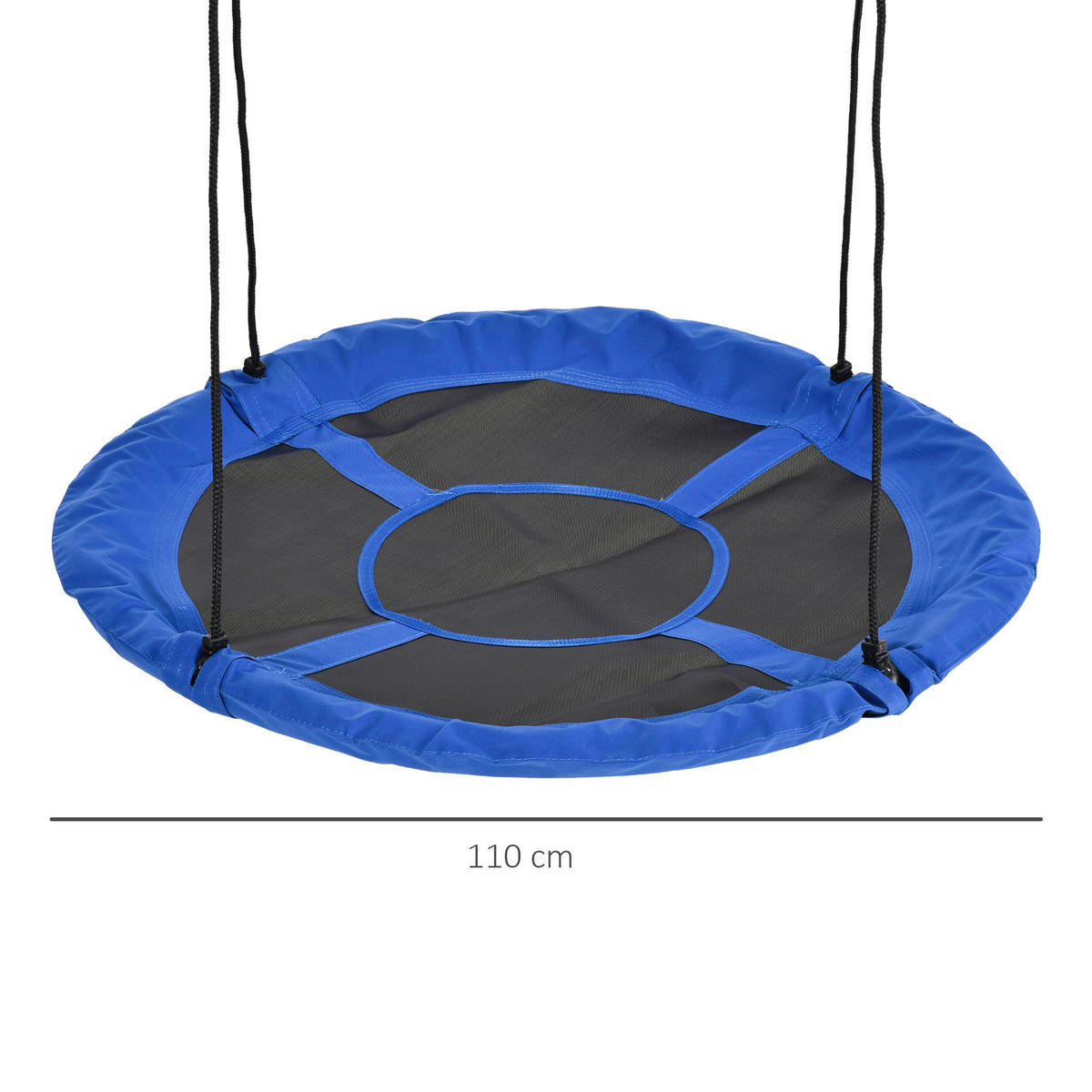 Outsunny Schaukel blau B/H/L: ca. 110x110x170 cm Kinderschaukel - blau (170,00/110,00/110,00cm) - Outsunny