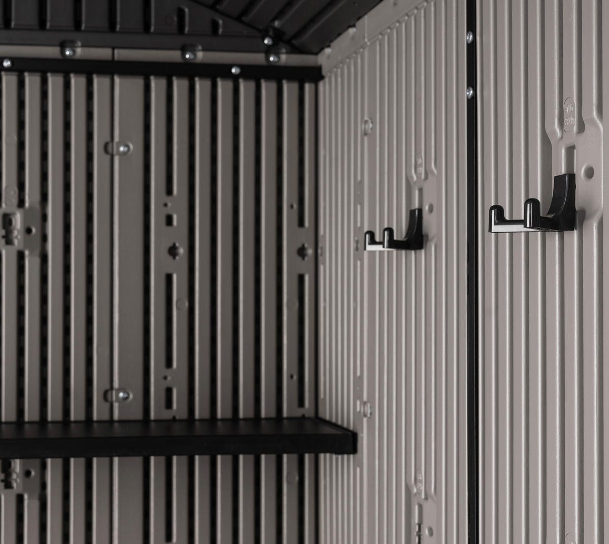 Lifetime Gerätehaus Ohio grau B/H/L: ca. 283,5x264,4x214,1 cm Ohio - grau (214,10/283,50/264,40cm) - Lifetime