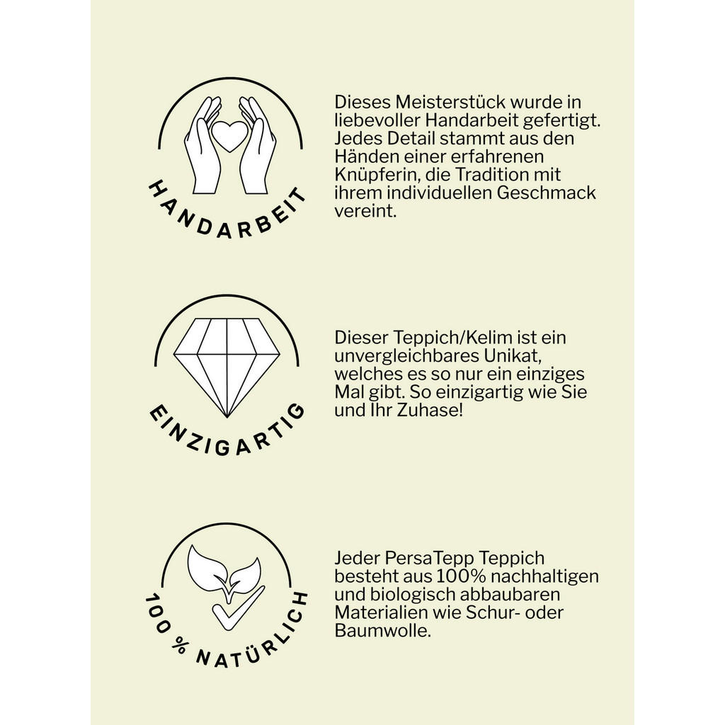 Thumbnail - PersaTepp Teppich Nain Chorosan beige B/L: ca. 147x212 cm