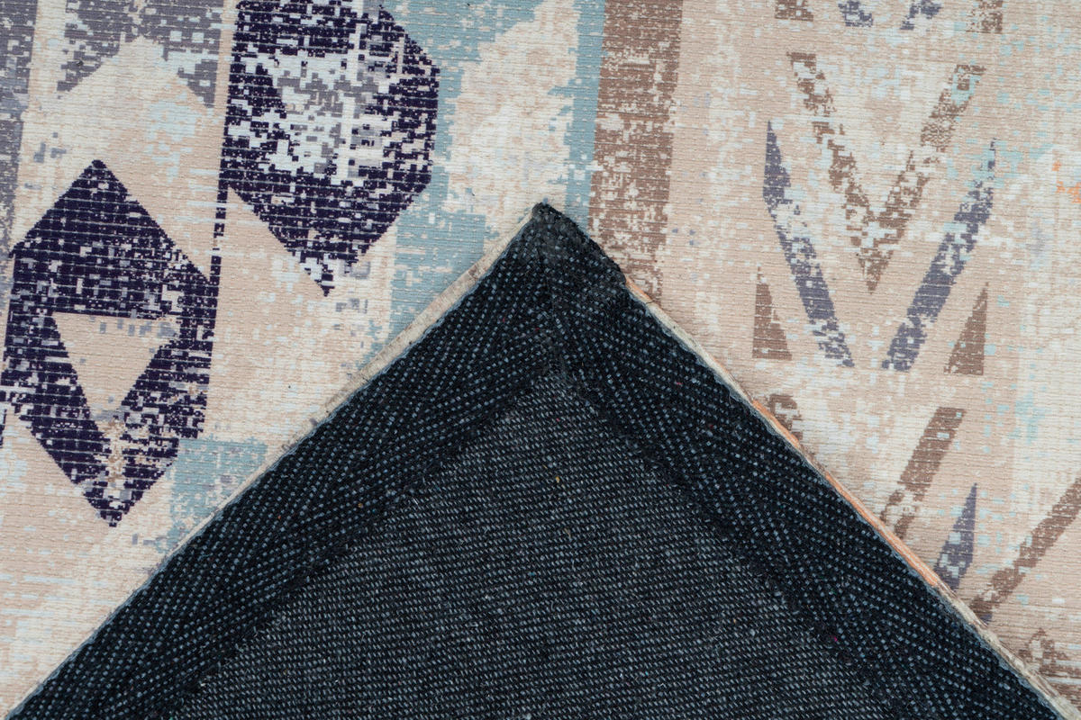 360Living Teppich Indiana multicolor B/L: ca. 160x230 cm Indiana - blau/multicolor (160,00/230,00cm) - 360Living