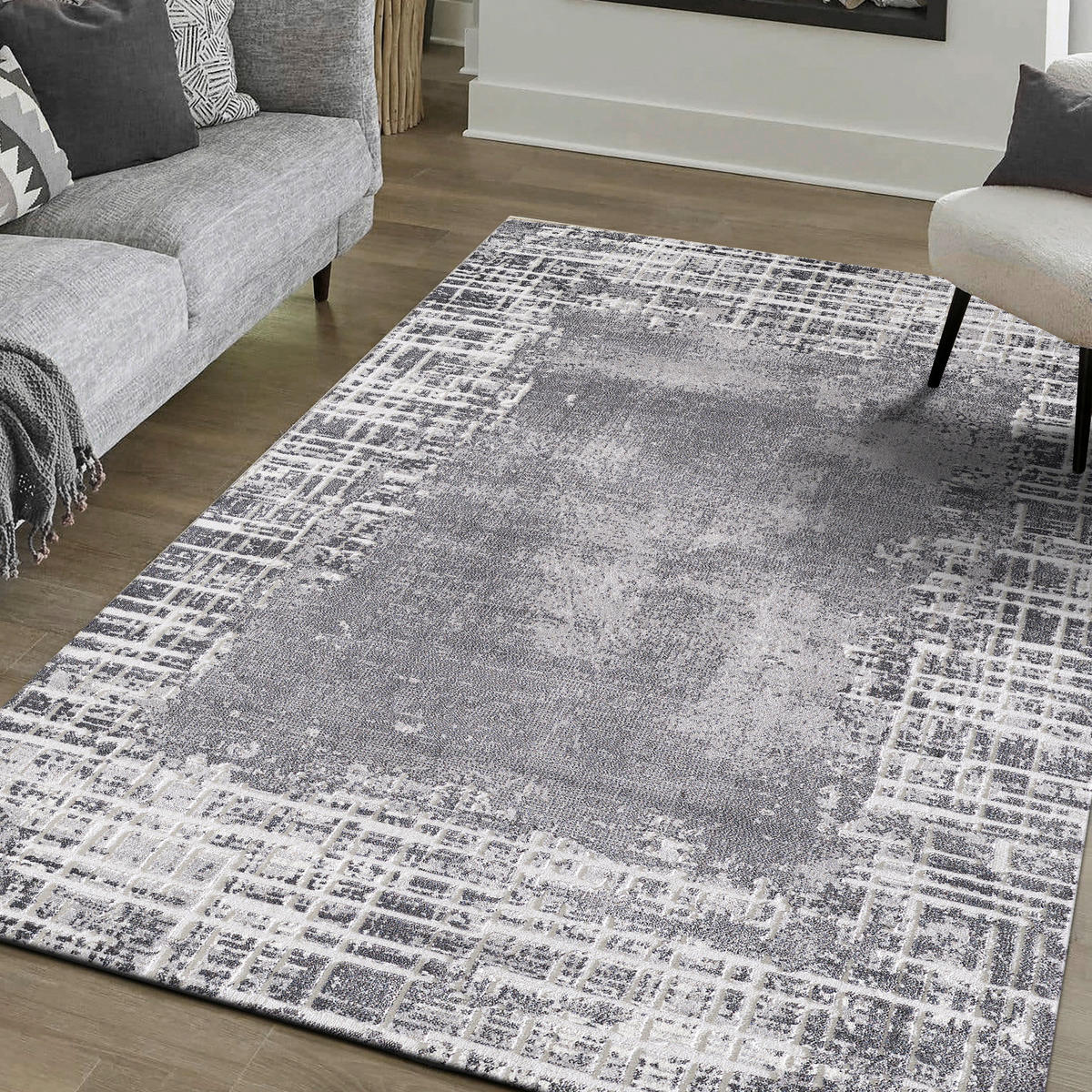 Sanat Teppich Harmony hellgrau B/L: ca. 80x150 cm Harmony - hellgrau (80,00/150,00cm) - Sanat