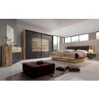 Bettanlage York Oak Flagstaff Nachbildung Matera Optik B/H/T: ca. 278x102x217 cm Liegefläche B/L: ca. 180x200 cm York - Oak (278,00/102,00/217,00cm)