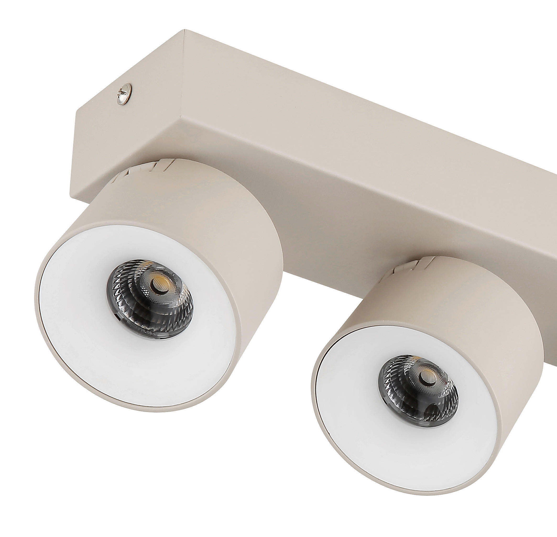 GLOBO LED-Strahler sand Metall Aluminium Kunststoff B/H/L: ca. 8,5x42x10,5 cm 4 Brennstellen LED-Strahler-Rae - sand (10,50/8,50/42,00cm) - GLOBO