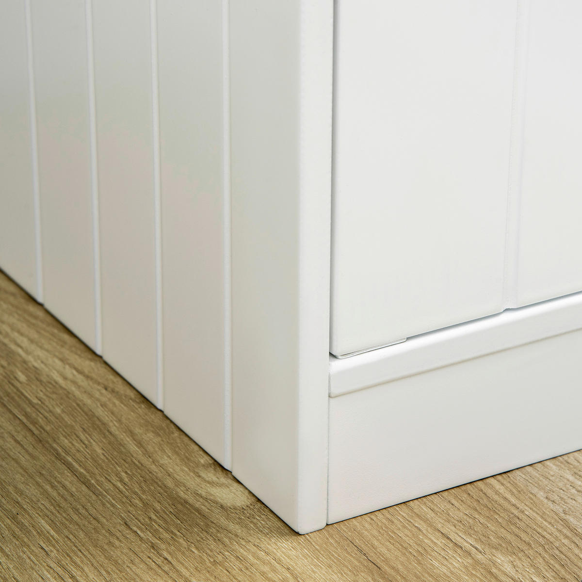 PawHut Futterstation weiß MDF B/H/L: ca. 30x35,5x60 cm Futterstation - weiß (60,00/30,00/35,50cm) - PawHut