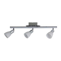 Näve Leuchten LED Deckenleuchte NV1233342 Chrom Metall Kunststoff Glas B/H/L: ca. 8x22x61 cm 3 Brennstellen Ibiza - Chrom (61,00/8,00/22,00cm) - Näve Leuchten