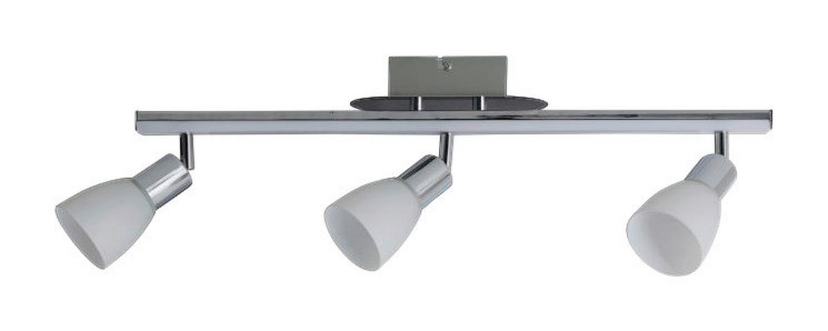 Näve Leuchten LED Deckenleuchte NV1233342 Chrom Metall Kunststoff Glas B/H/L: ca. 8x22x61 cm 3 Brennstellen Ibiza - Chrom (61,00/8,00/22,00cm) - Näve Leuchten