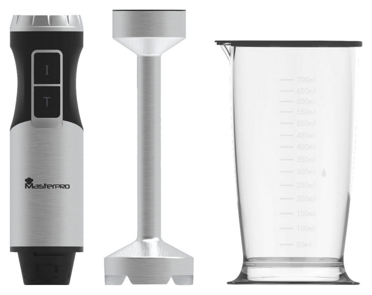 MASTERPRO Stabmixer-Set schwarz FOODIES COLLECTION - schwarz - MASTERPRO