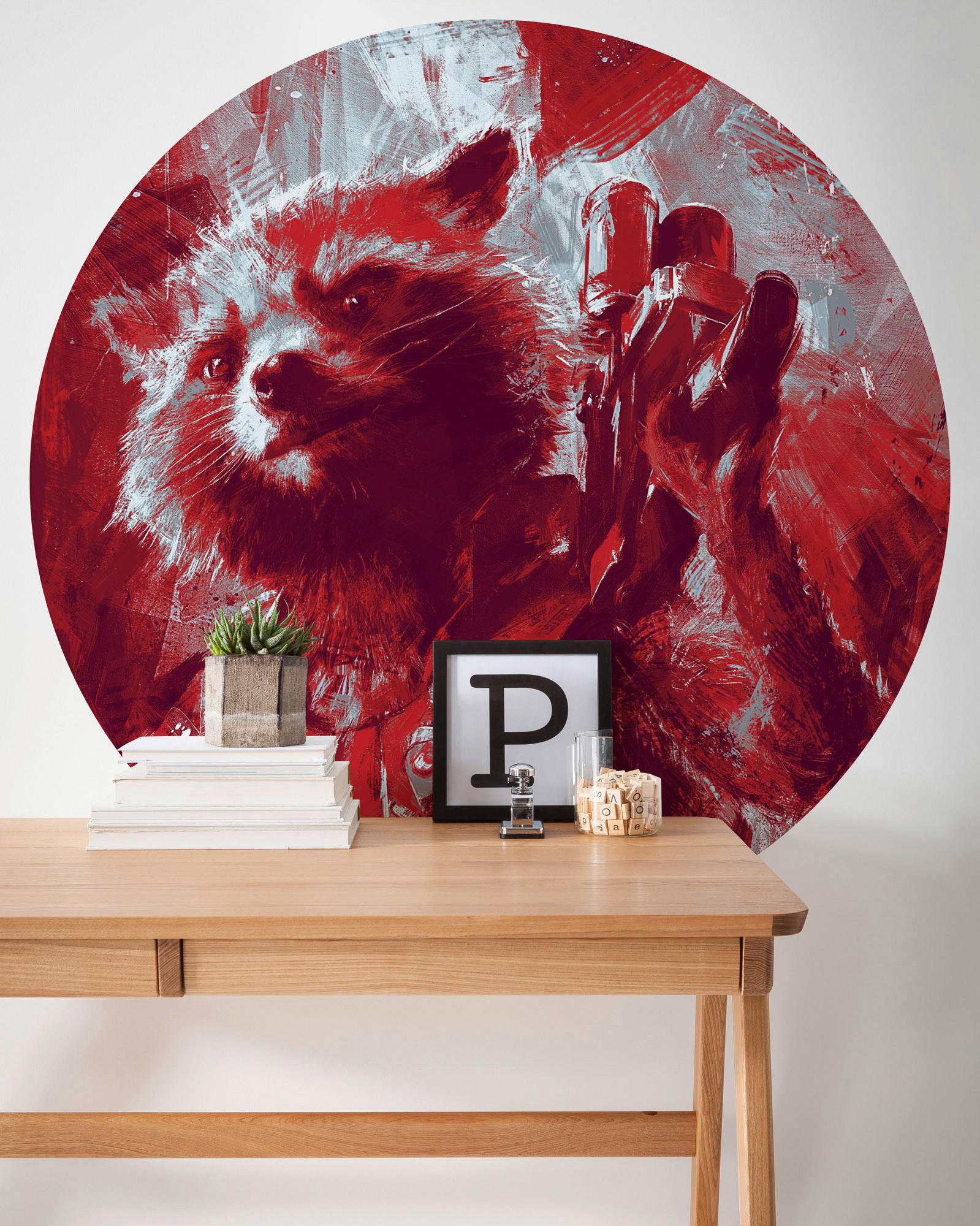 Komar Fototapete Avengers Painting Rocket Raccoon D: ca. 125 cm Avengers Painting Rocket Raccoon - (125,00cm) - Komar