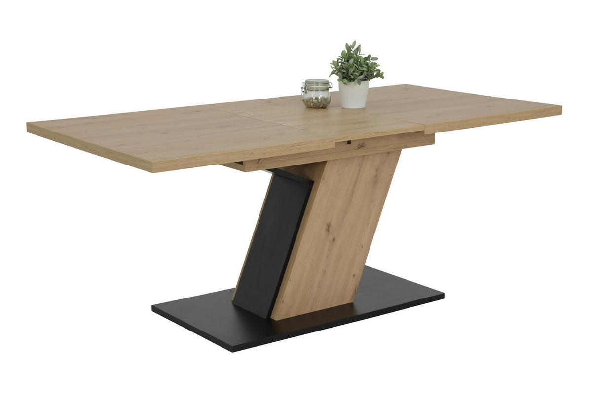 Essgruppe Gesa II Eiche anthrazit Holzwerkstoff B/H/T: ca. 180x76x90 cm Gesa II - Eiche/anthrazit (180,00/76,00/90,00cm) - Hela