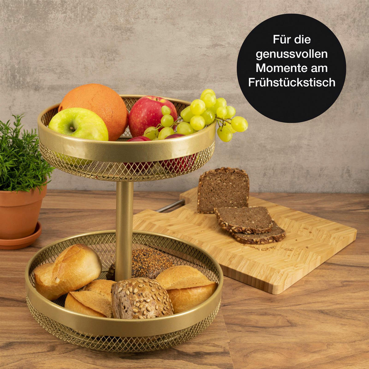 Moritz & Moritz Etagere gold Metall H: ca. 30 cm Etagere_2-stufig - gold (30,00cm) - Moritz & Moritz