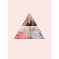 Komar Poster Triangles Top Red Abstrakt B/L: ca. 50x70 cm Triangles Top Red - (50,00/70,00cm) - Komar