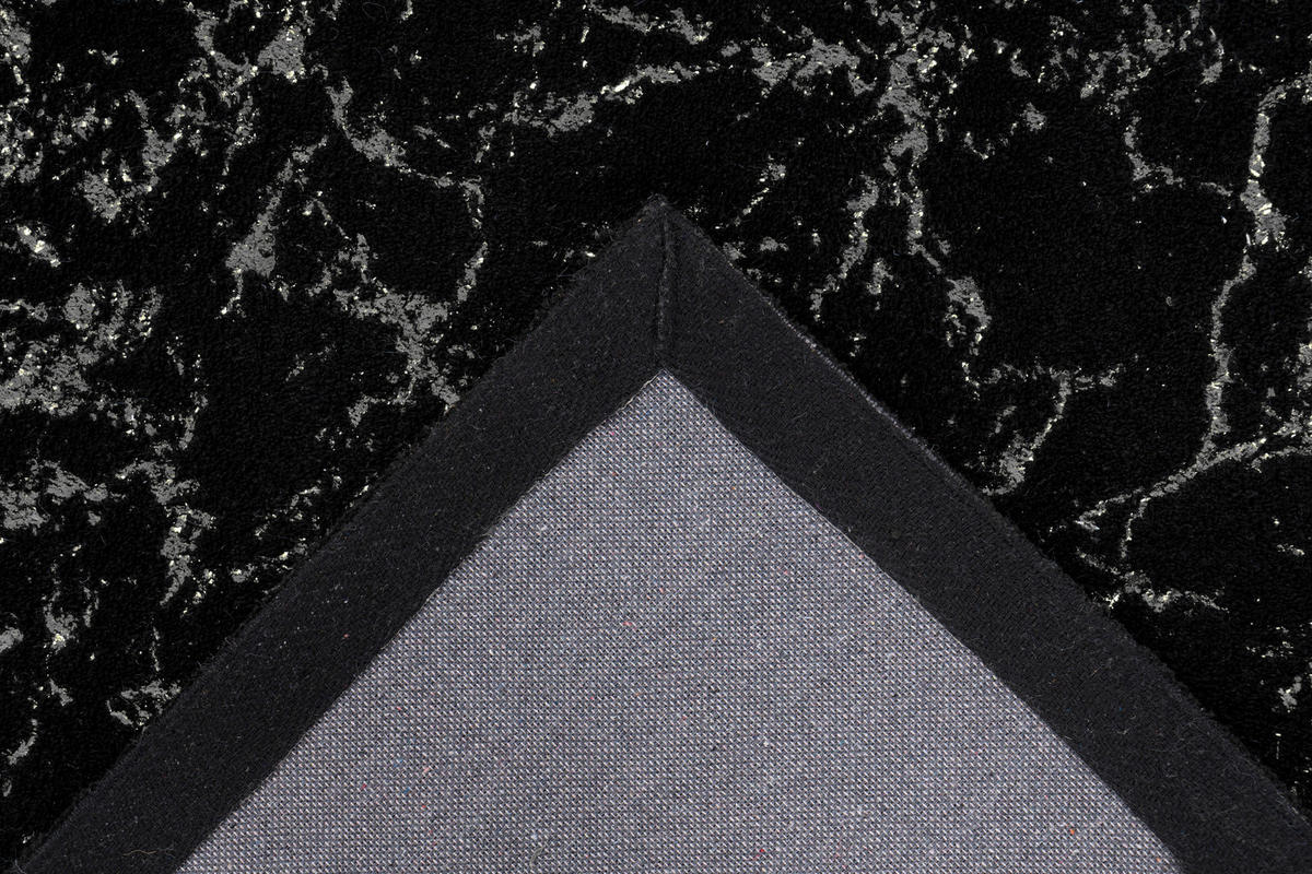 360Living Teppich Bijou silber B/L: ca. 200x290 cm Bijou - schwarz/silber (200,00/290,00cm) - 360Living