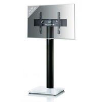 VCM TV-Standfuß TV-Standfuß weiß TV-Standfuß Onu Schwarz / Weisslack - weiß (68,00/174,00/60,00cm) - VCM