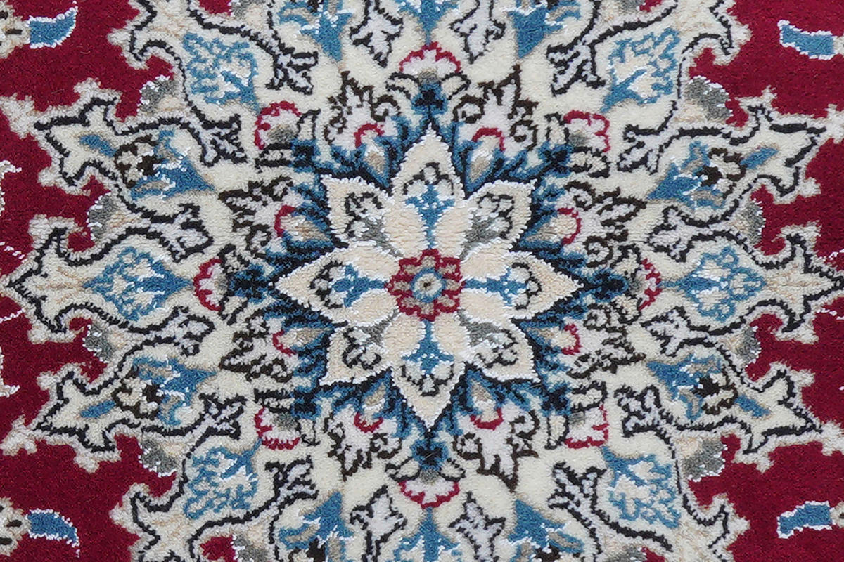 PersaTepp Teppich Nain Chorosan rot B/L: ca. 150x200 cm Nain Chorosan - blau/rot (150,00/200,00cm) - PersaTepp