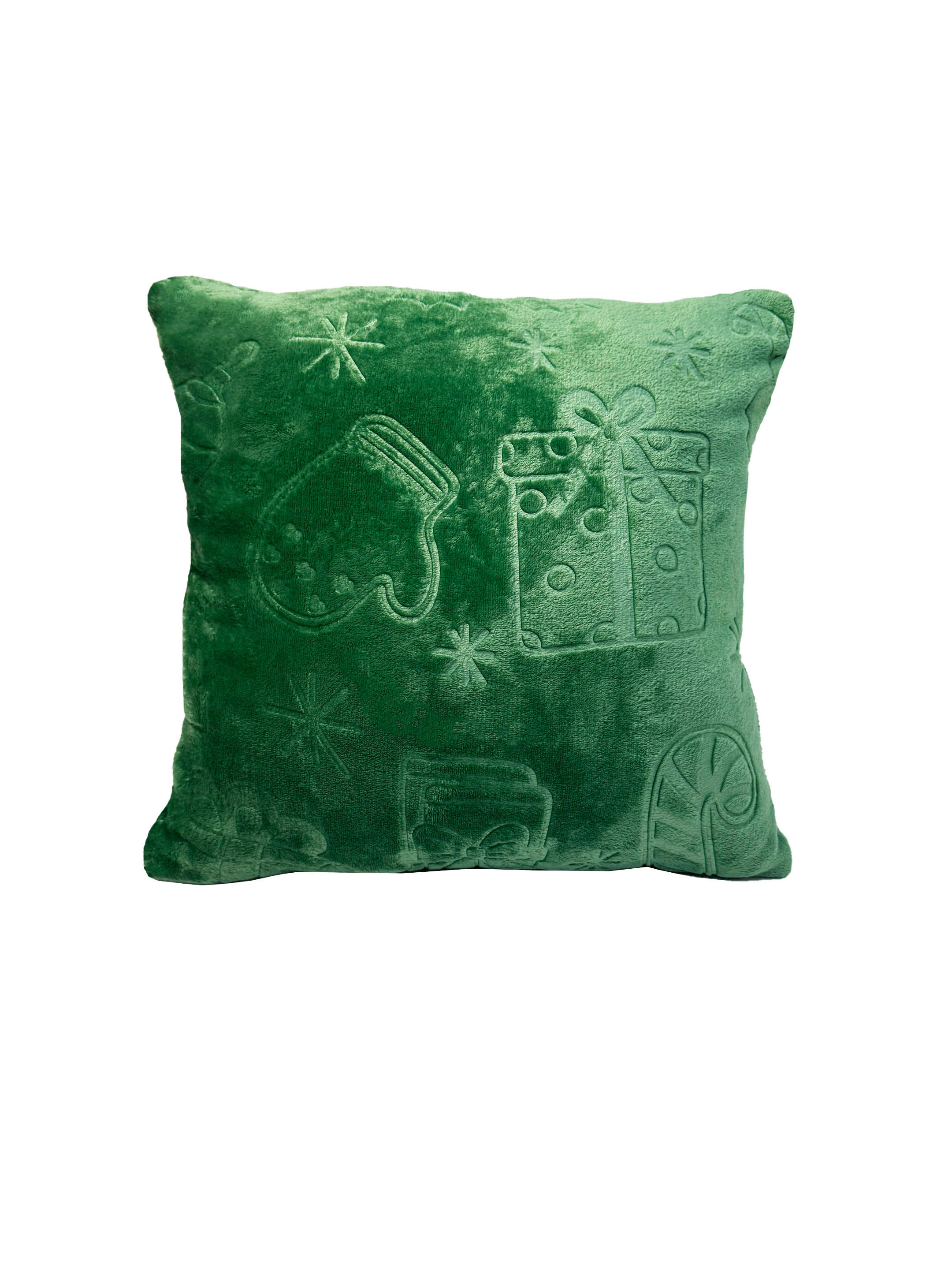 Dekokissen Weihnachten Flanell Weihnachten - grün (45,00/45,00cm) - POCOline