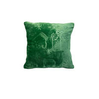 Dekokissen Weihnachten Flanell Weihnachten - grün (45,00/45,00cm) - POCOline