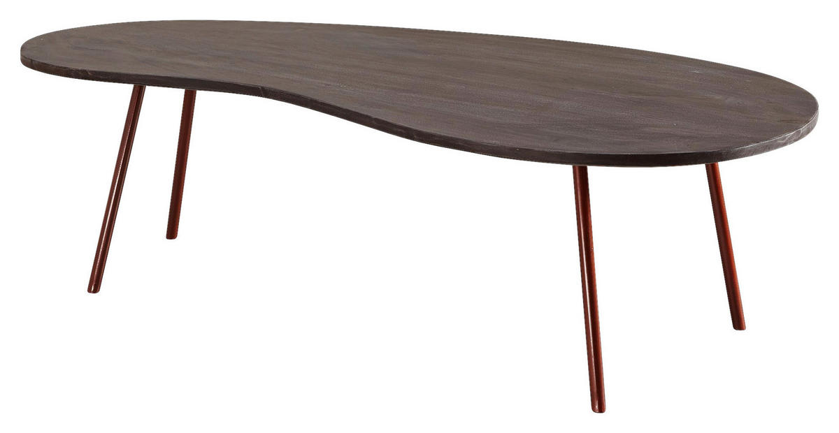 Couchtisch grau B/H/T: ca. 122x34x63 cm Couchtisch - grau (122,00/34,00/63,00cm) - Wohnling