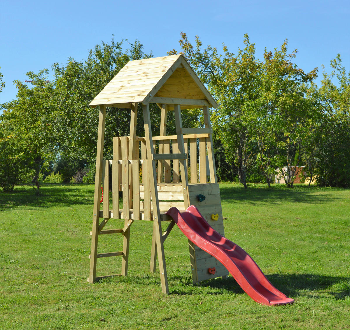 Wendi Toys Stelzenspielhaus Hase natur B/H/T: ca. 110x270x260 cm Hase - natur (110,00/270,00/260,00cm) - Wendi Toys