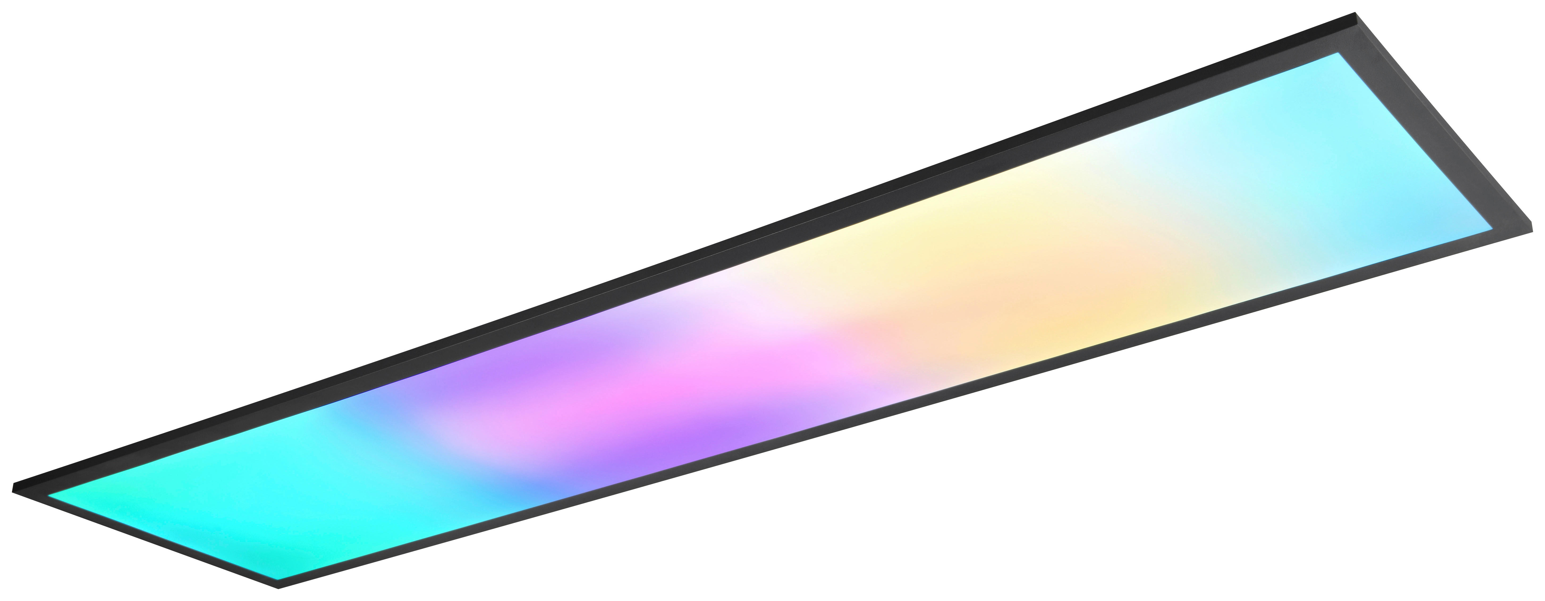 Reality LED-Deckenleuchte Beta R67661232 schwarz Metall B/H/T: ca. 119,5x5,5x29,5 cm 1 Brennstellen Beta - schwarz (119,50/5,50/29,50cm) - Reality