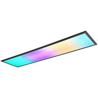 Reality LED-Deckenleuchte Beta R67661232 schwarz Metall B/H/T: ca. 119,5x5,5x29,5 cm 1 Brennstellen Beta - schwarz (119,50/5,50/29,50cm) - Reality