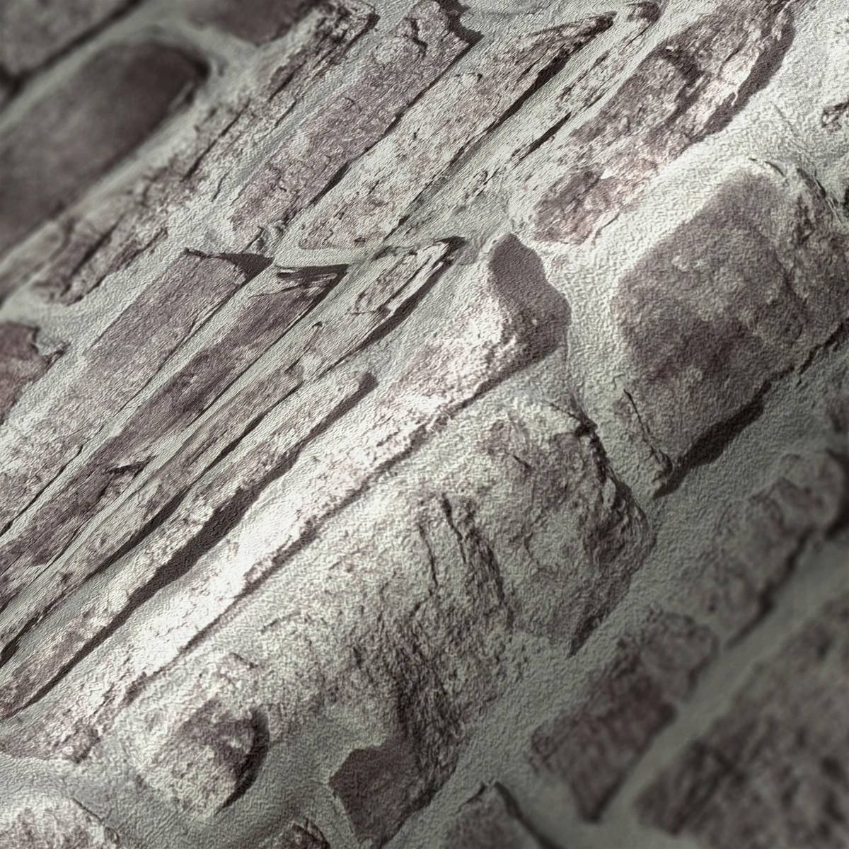 A.S.Creation Vliestapete grau weiß B/H/D: ca. 53x1005x8,6 cm Vliestapete - weiß/grau (8,60/1005,00cm) - A.S.Creation