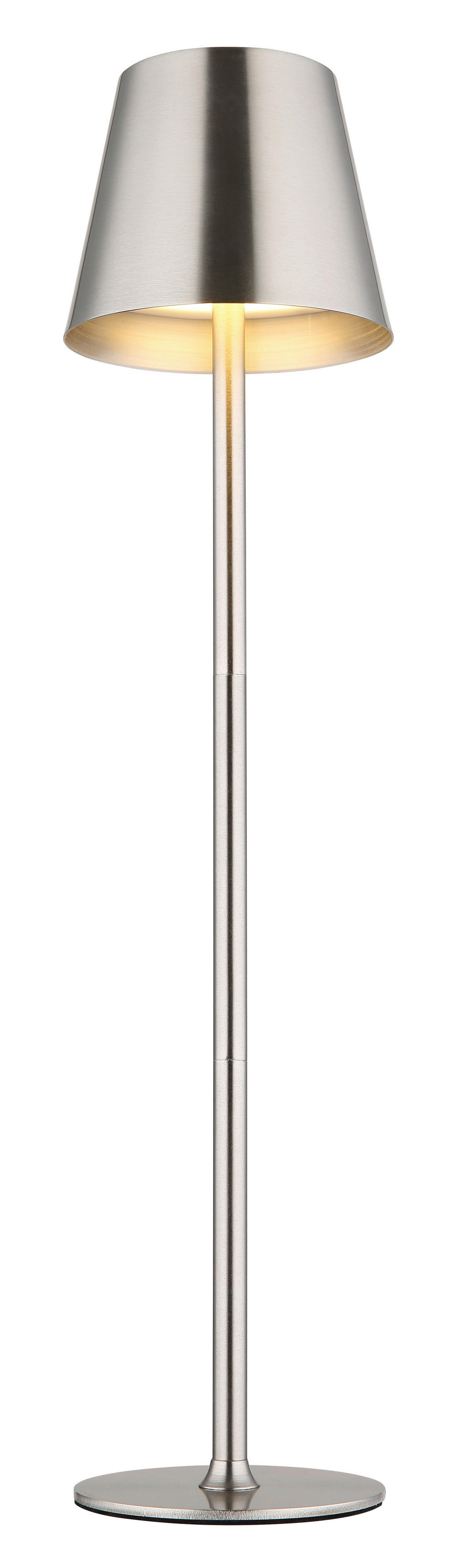 GLOBO LED-Tischleuchte VANNIE 58438N nickel Opal Metall Kunststoff H/D: ca. 47x11,2 cm 1 Brennstellen VANNIE - nickel/Opal (11,20/47,00cm) - GLOBO