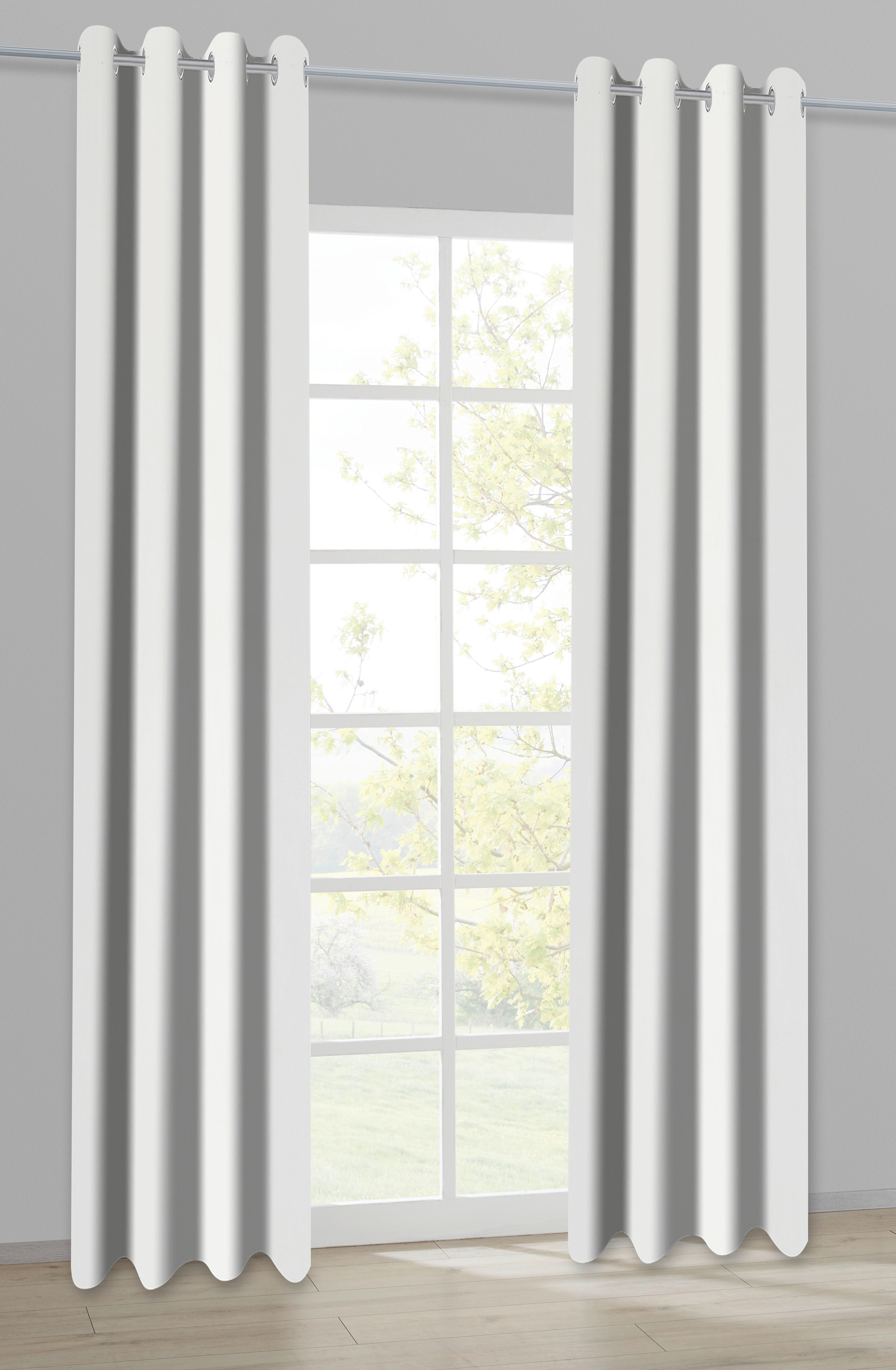 Ösenvorhang Samt beige B/L: ca. 135x245 cm Samt - beige (135,00/245,00cm)