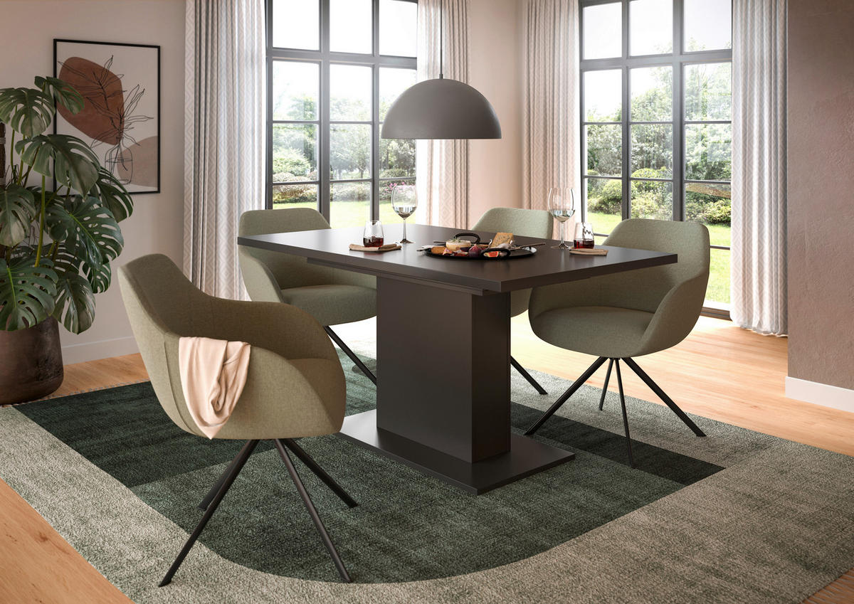 Esstisch MOTION grau B/H/T: ca. 150x76x90 cm MOTION - grau (150,00/76,00/90,00cm) - xonox.home