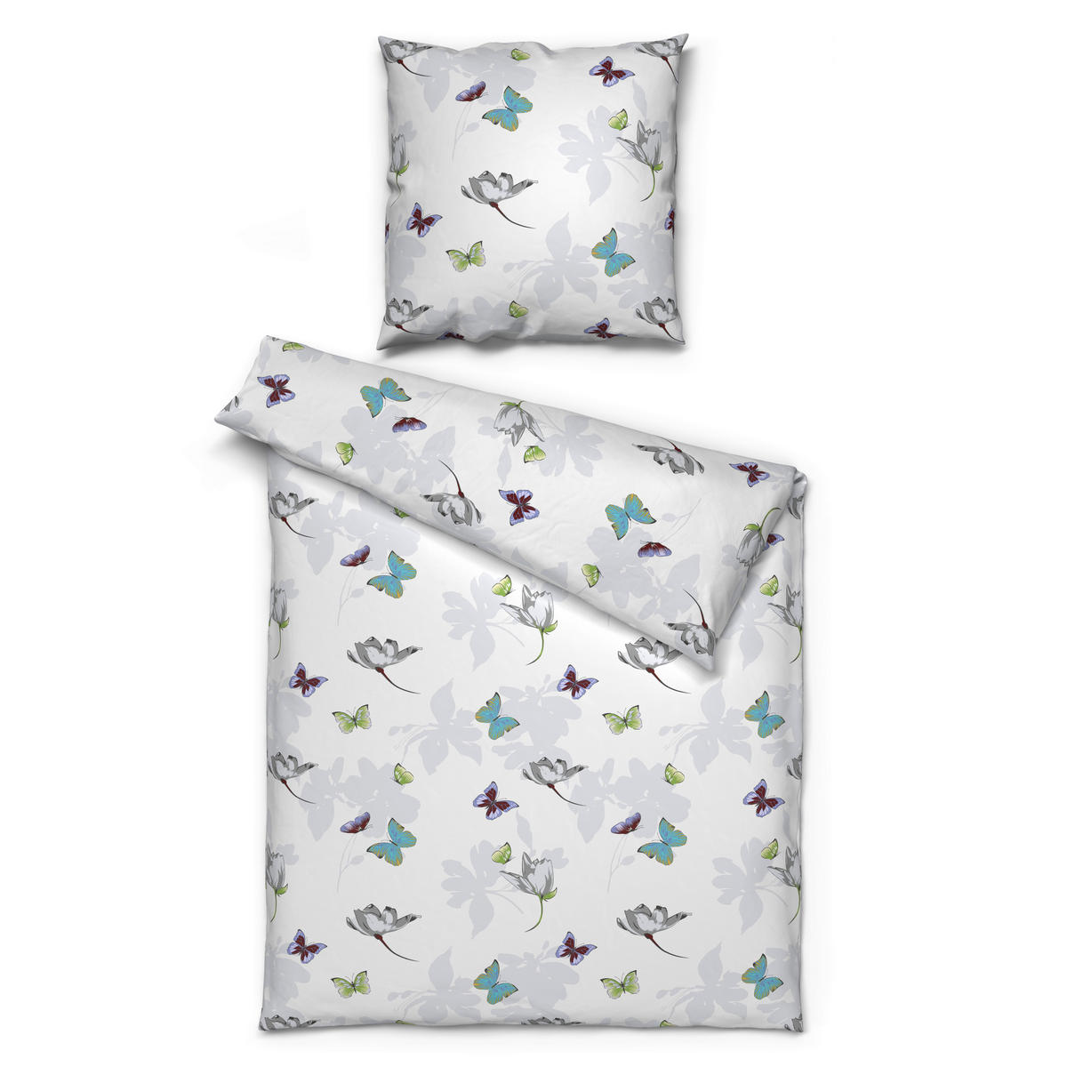 Baumwoll Bettwäsche Renforce Bettwäsche_Renforce Schmetterlinge - multicolor (135,00/200,00cm)