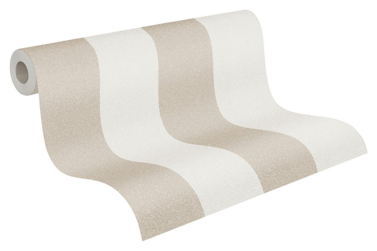 A.S.Creation Vliestapete New Elegance Streifen beige B/L: ca. 53x1005 cm New Elegance - beige (53,00/1005,00cm) - A.S.Creation
