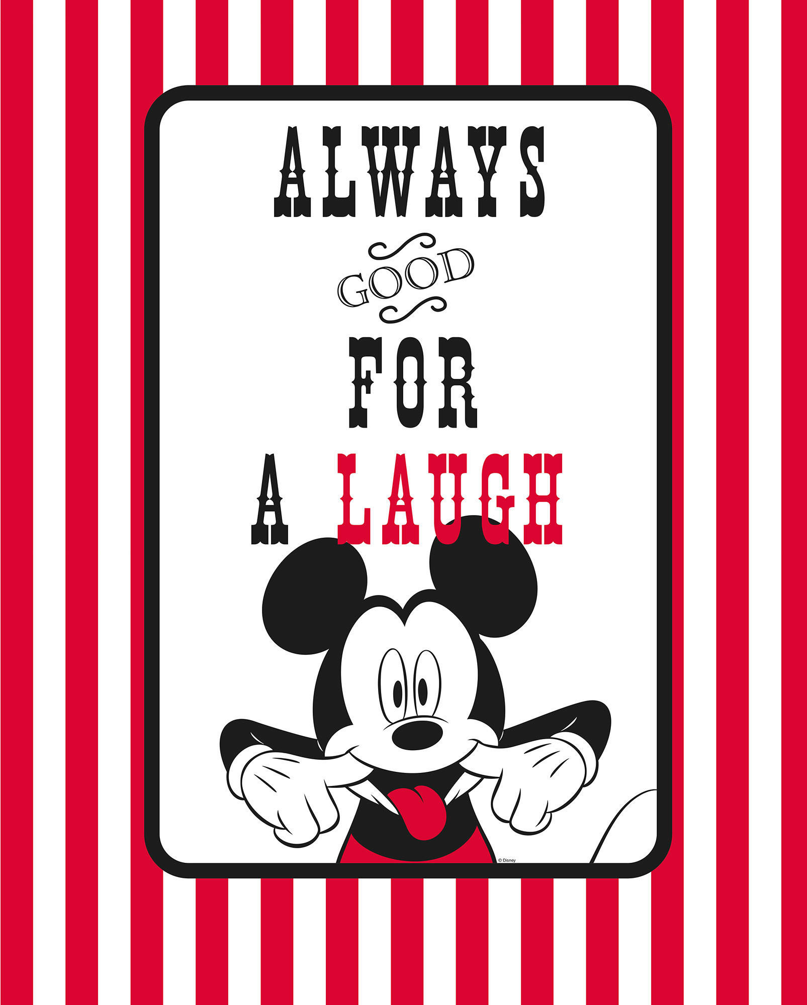 Komar Poster Mickey Mouse Laugh Disney B/L: ca. 40x50 cm