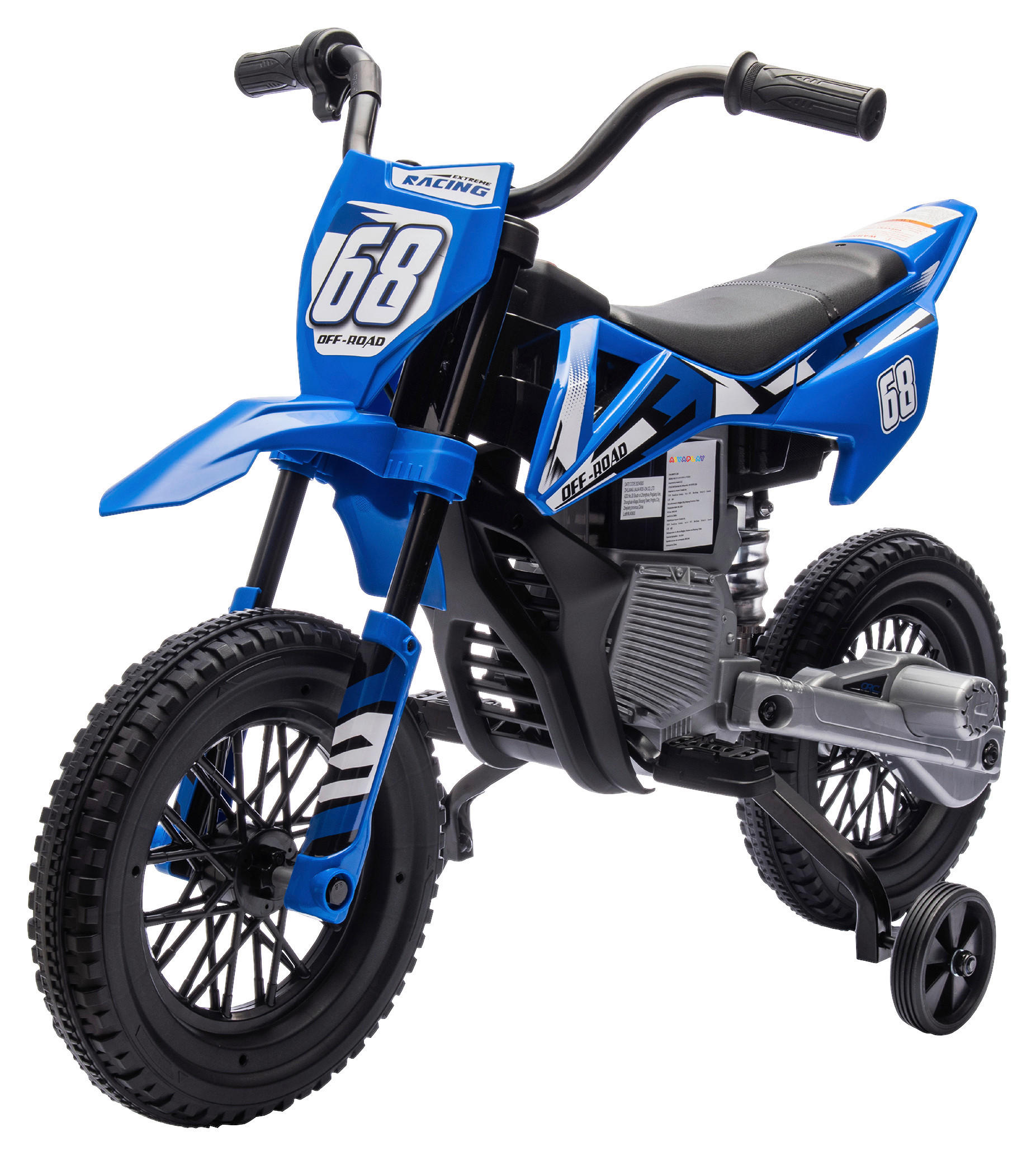 AIYAPLAY Kinder-Elektromotorrad blau B/H/L: ca. 56x70x107 cm Kinder-Elektromotorrad - blau (107,00/56,00/70,00cm) - AIYAPLAY