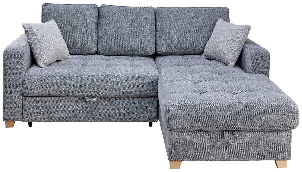 Funktionsecke Split grau Microfaser B/H/T: ca. 224x91x168 cm Split - Eiche/grau (224,00/91,00/168,00cm)